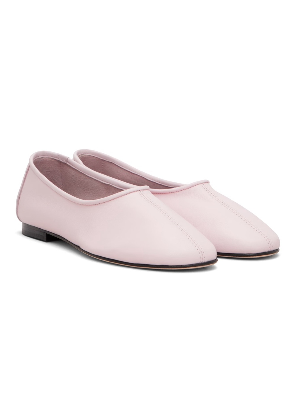 BY FAR pink prudence ballerina flats Leather Ballet shoes Revolve ssense 7